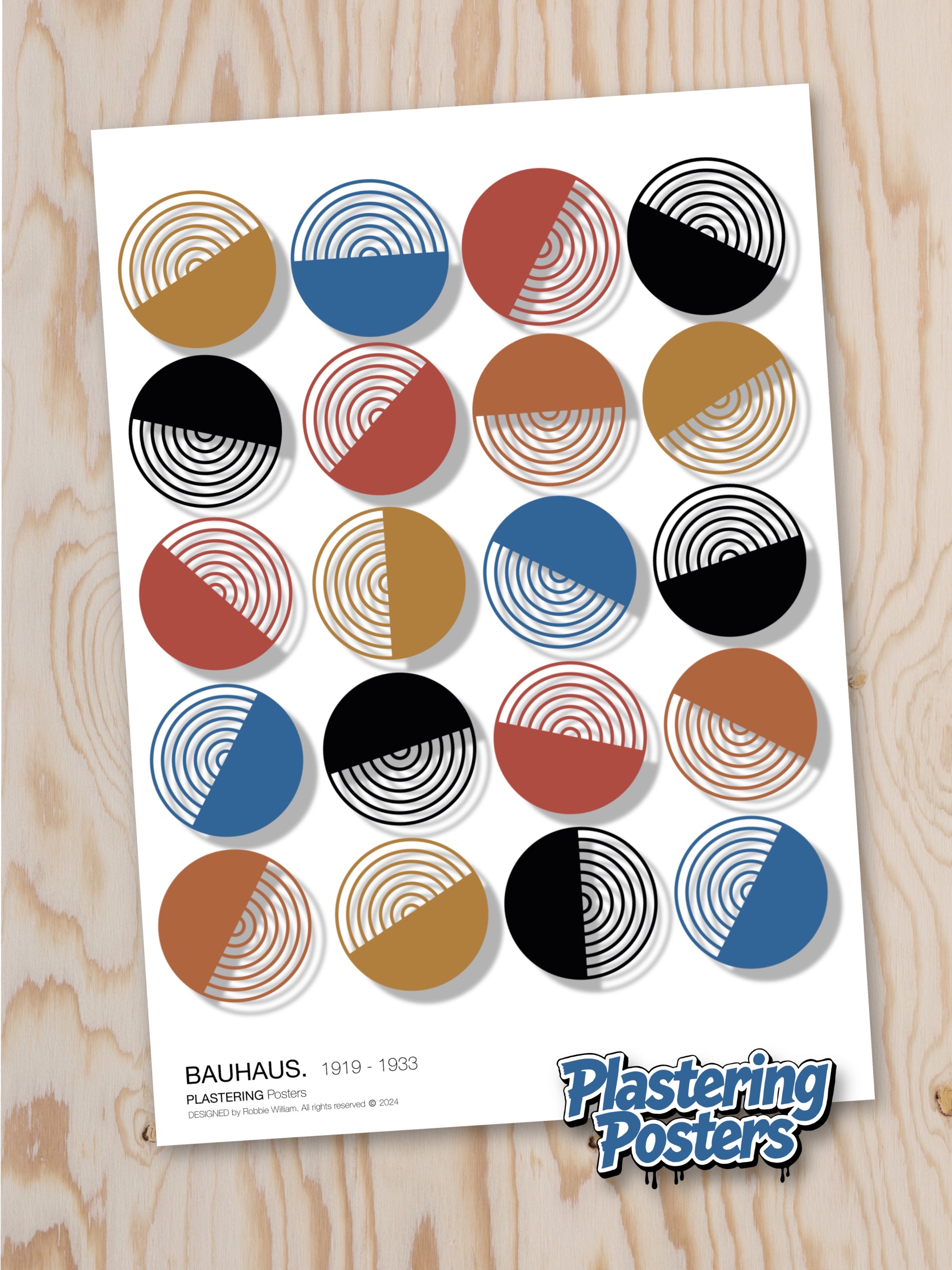 BAUHAUS 1919-1933 D001 V4 | Fine Art Poster | PlasteringPosters.com