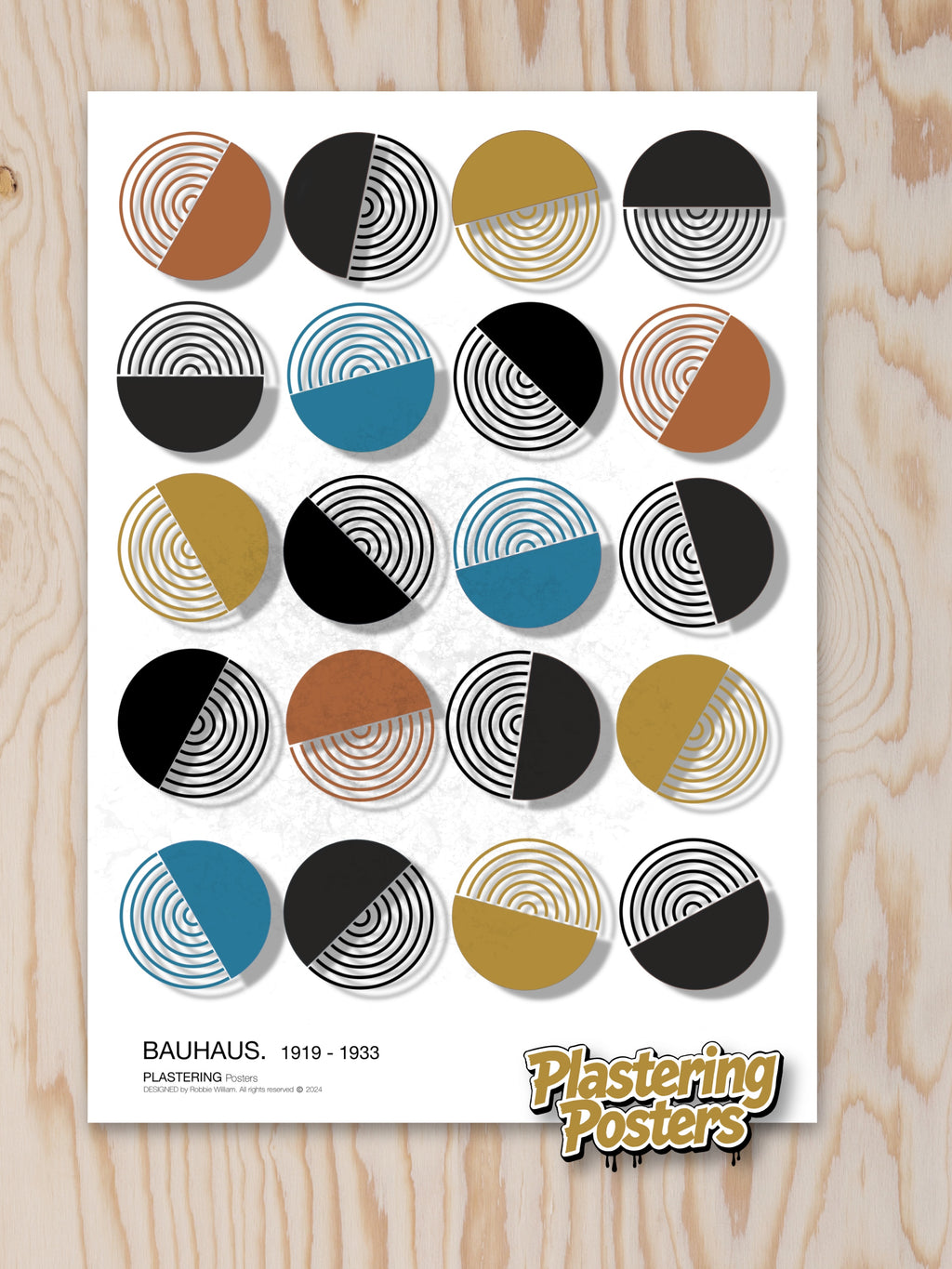 BAUHAUS 1919-1933 D001 V5 | Fine Art Poster | PlasteringPosters.com