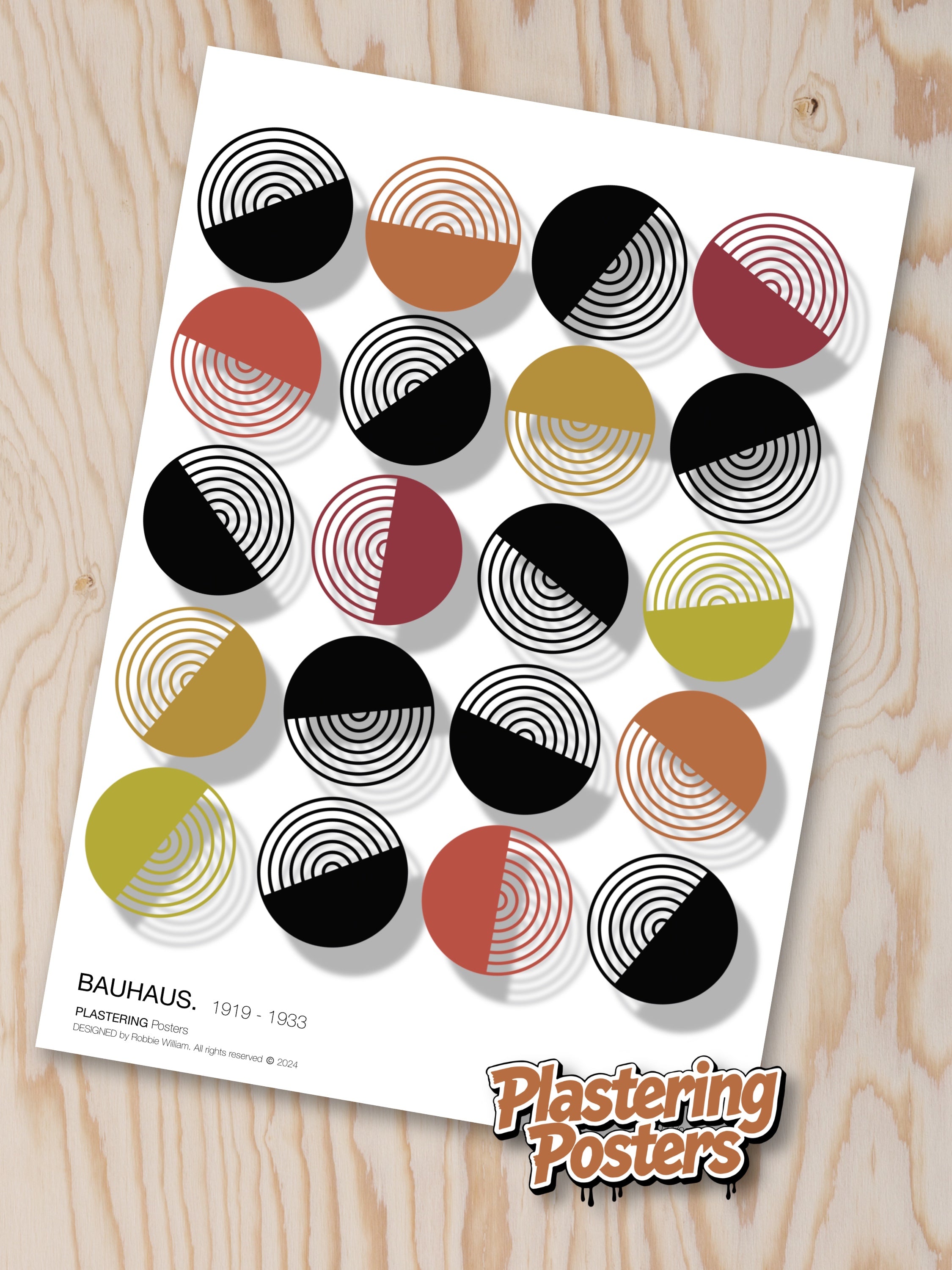 BAUHAUS 1919-1933 D001 V6 | Fine Art Poster | PlasteringPosters.com