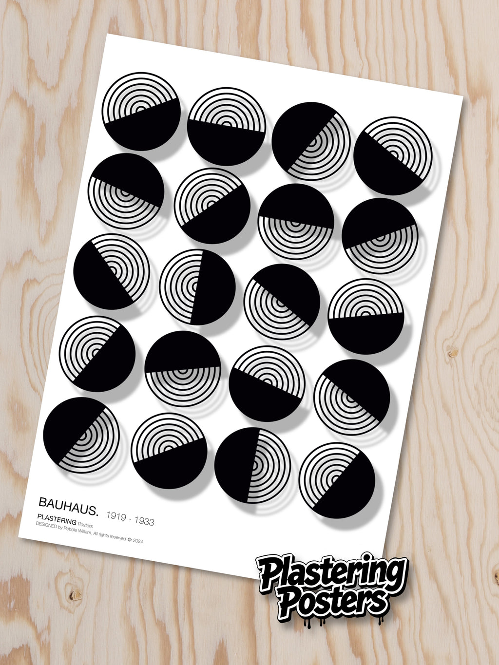 BAUHAUS 1919-1933 D001 V3 | Fine Art Poster | PlasteringPosters.com