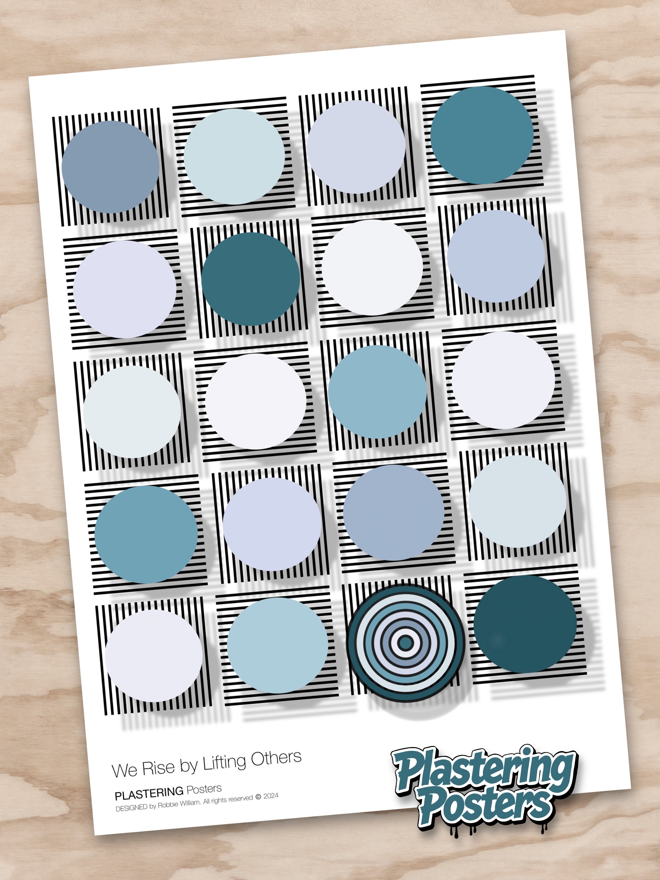 BAUHAUS 1919-1933 D003 V2 | We Rise By Lifting Others | Fine Art Poster | PlasteringPosters.com