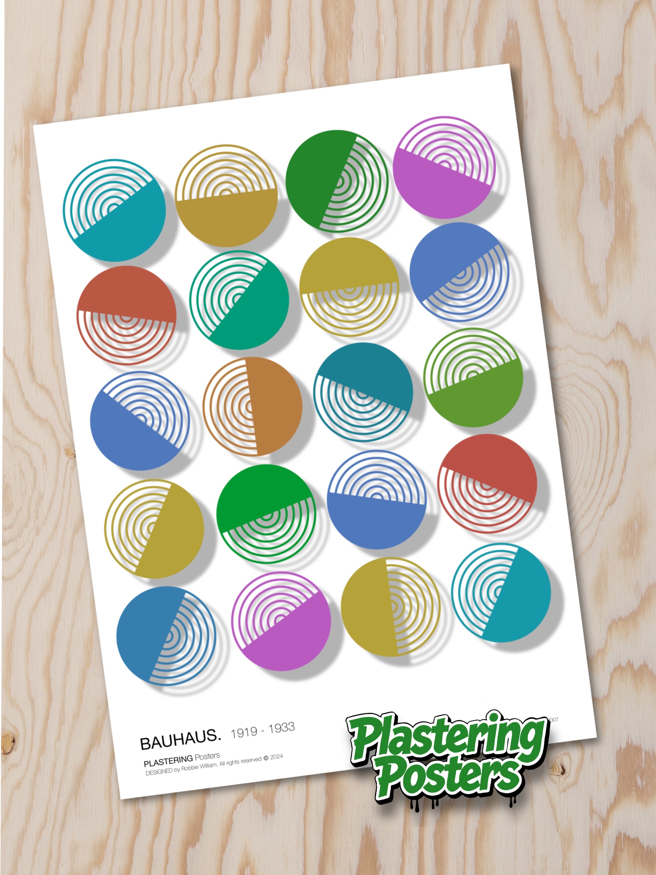 BAUHAUS 1919-1933 D001 V7 | Fine Art Poster | PlasteringPosters.com