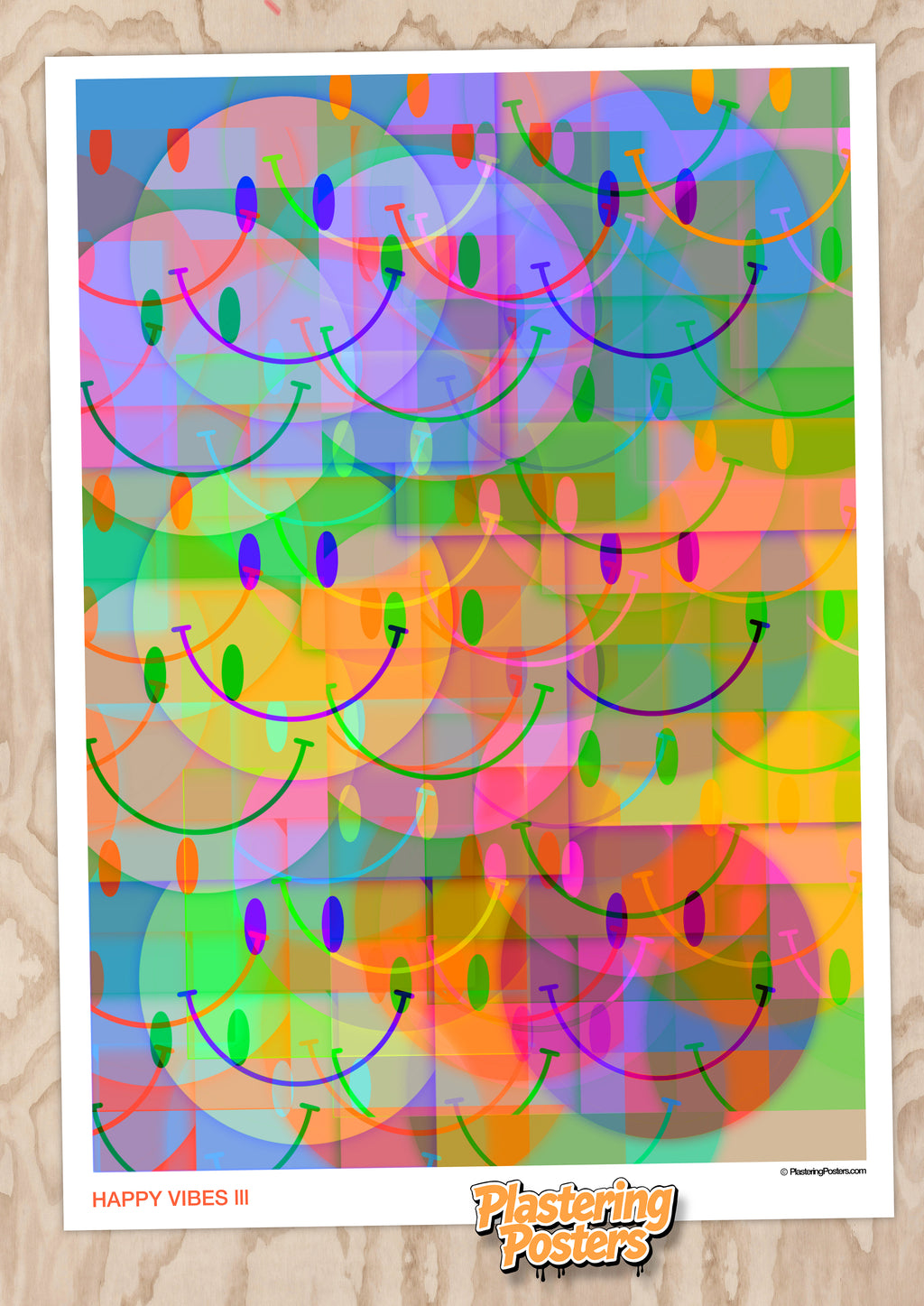 HAPPY VIBES III - PlasteringPosters.com | Fine Art Printed Posters