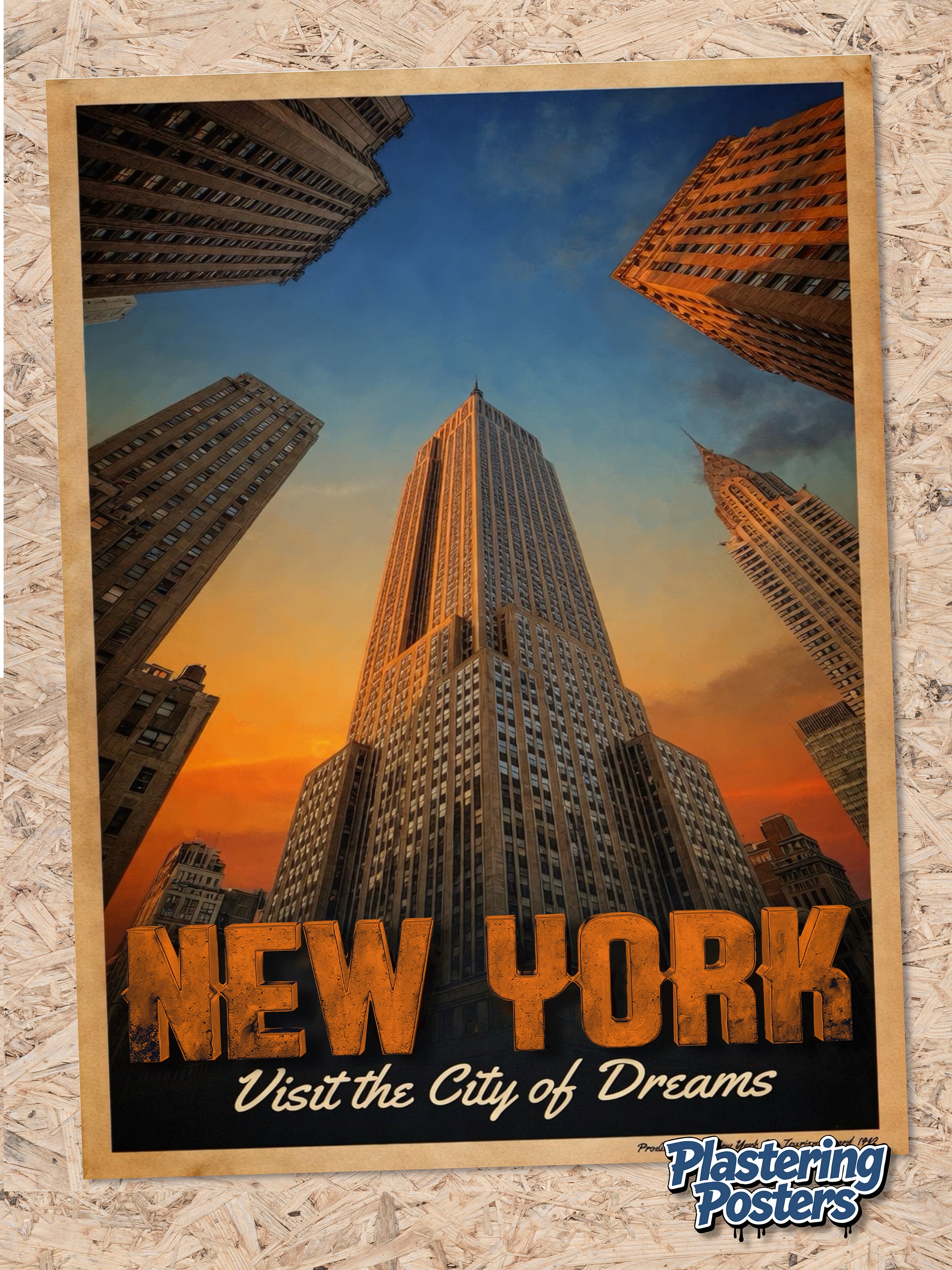 SKY'S THE LIMIT | New York Fine Art Poster | PlasteringPosters.com