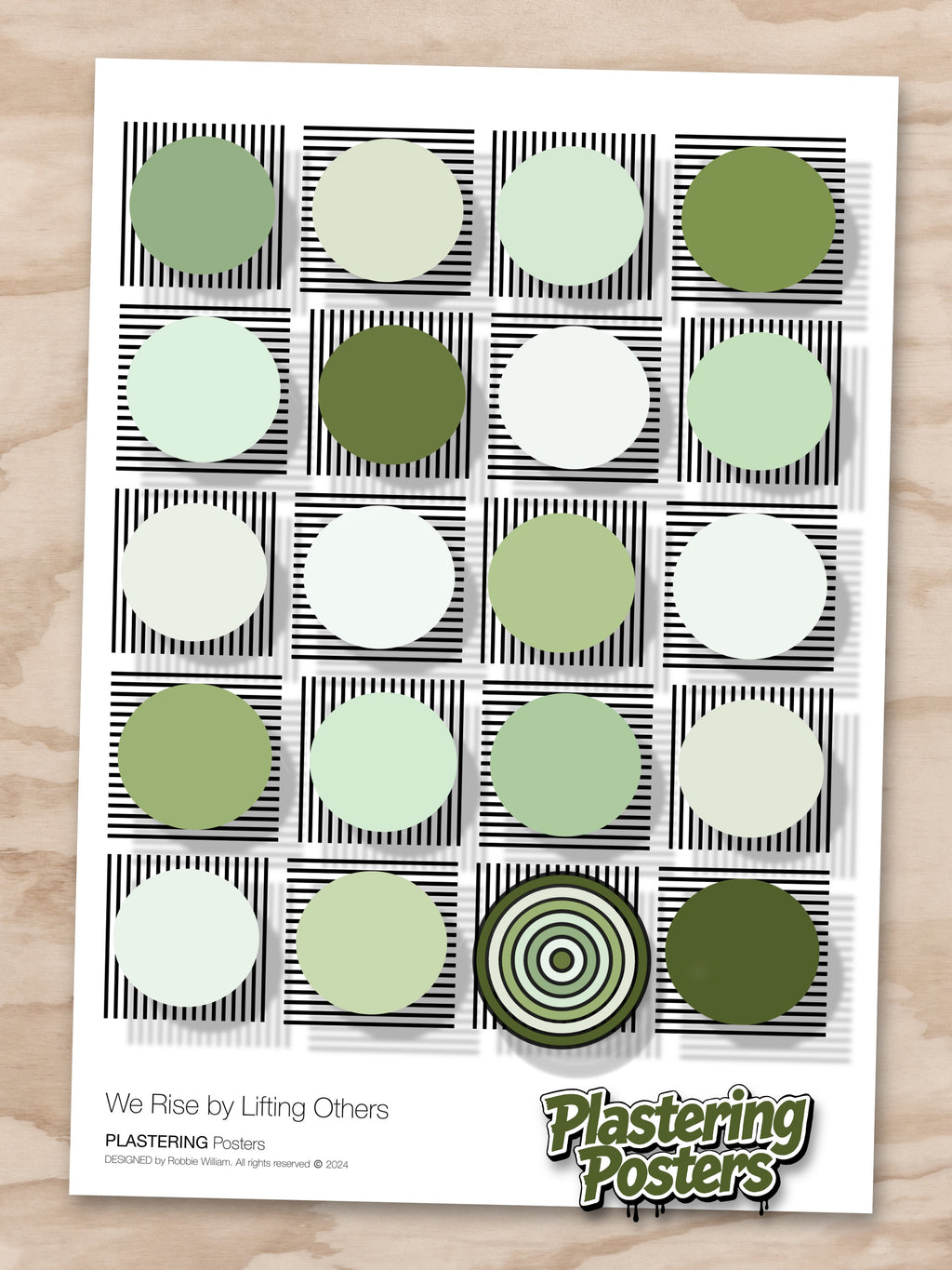 BAUHAUS 1919-1933 D003 V6 | We Rise By Lifting Others | Fine Art Poster | PlasteringPosters.com