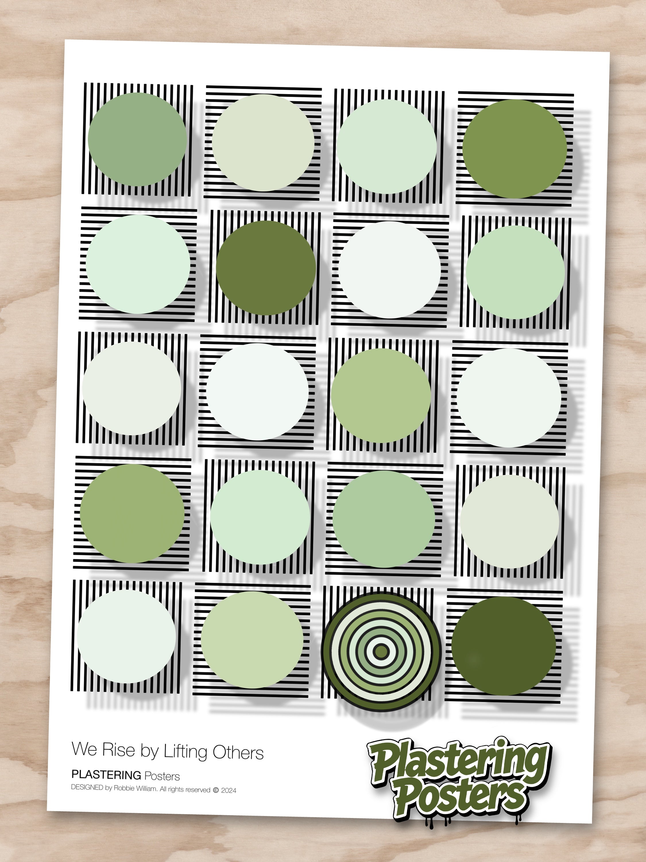 BAUHAUS 1919-1933 D003 V6 | We Rise By Lifting Others | Fine Art Poster | PlasteringPosters.com