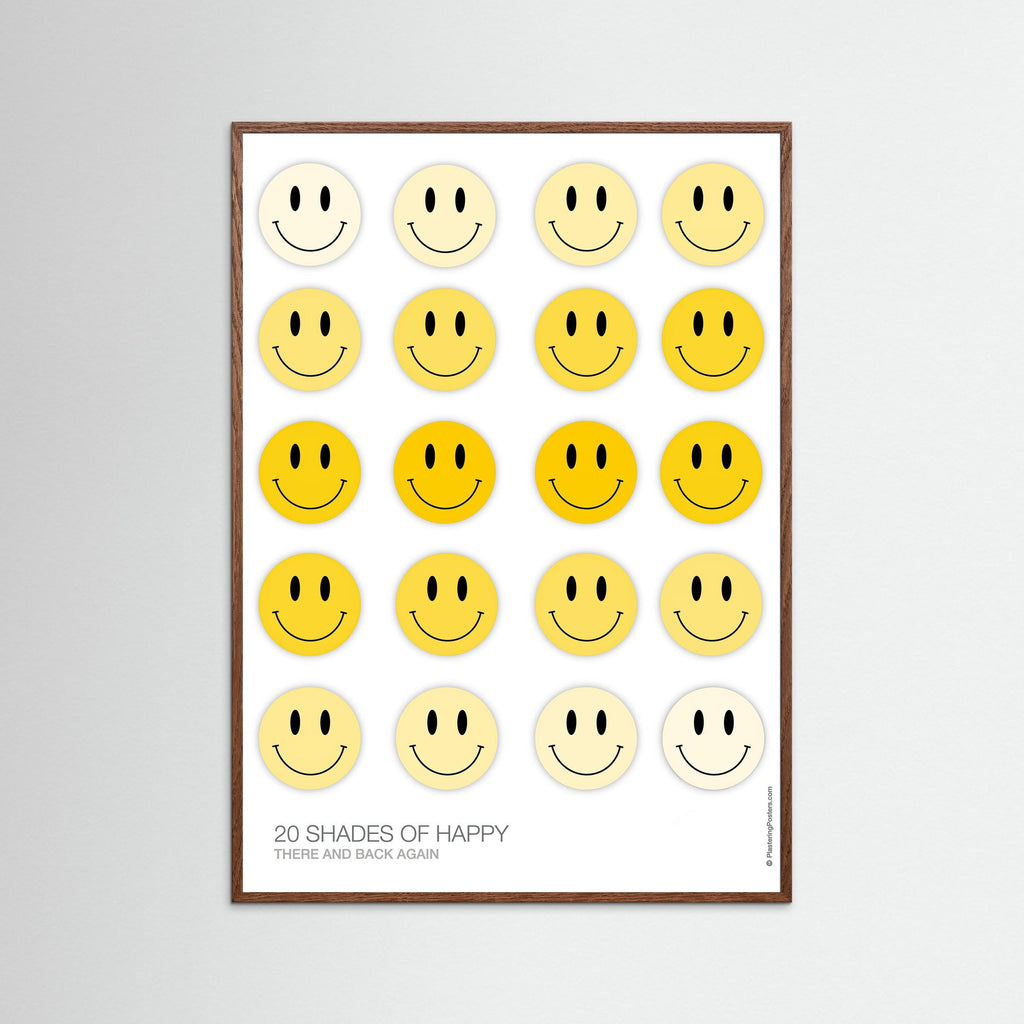 20 SHADES OF HAPPY – There and Back Again | PlasteringPosters.com | Fine Art Printed Poster