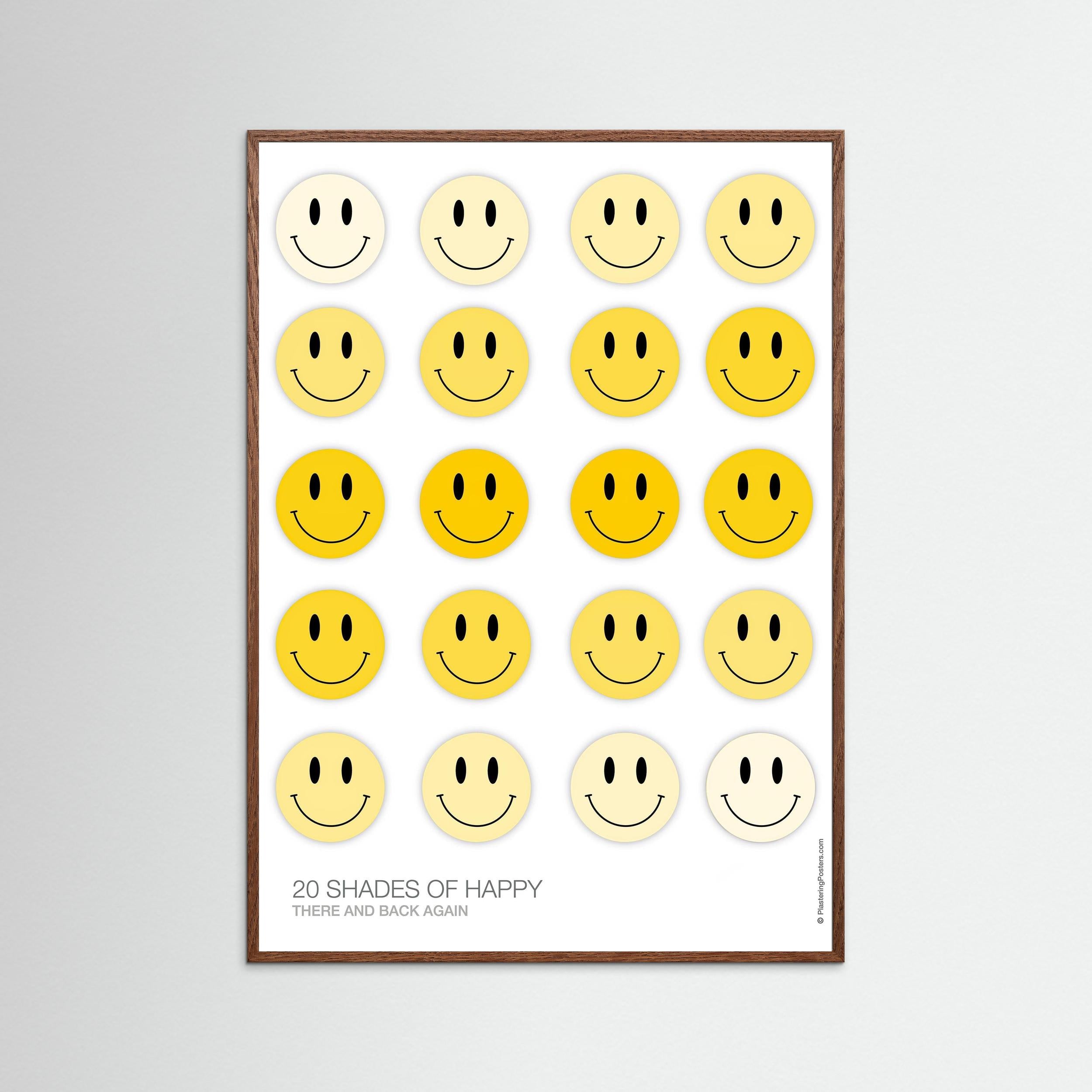 20 SHADES OF HAPPY – There and Back Again | PlasteringPosters.com | Fine Art Printed Poster