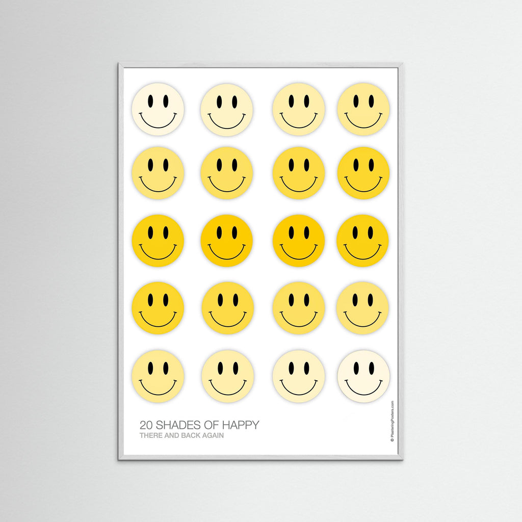 20 SHADES OF HAPPY – There and Back Again | PlasteringPosters.com | Fine Art Printed Poster
