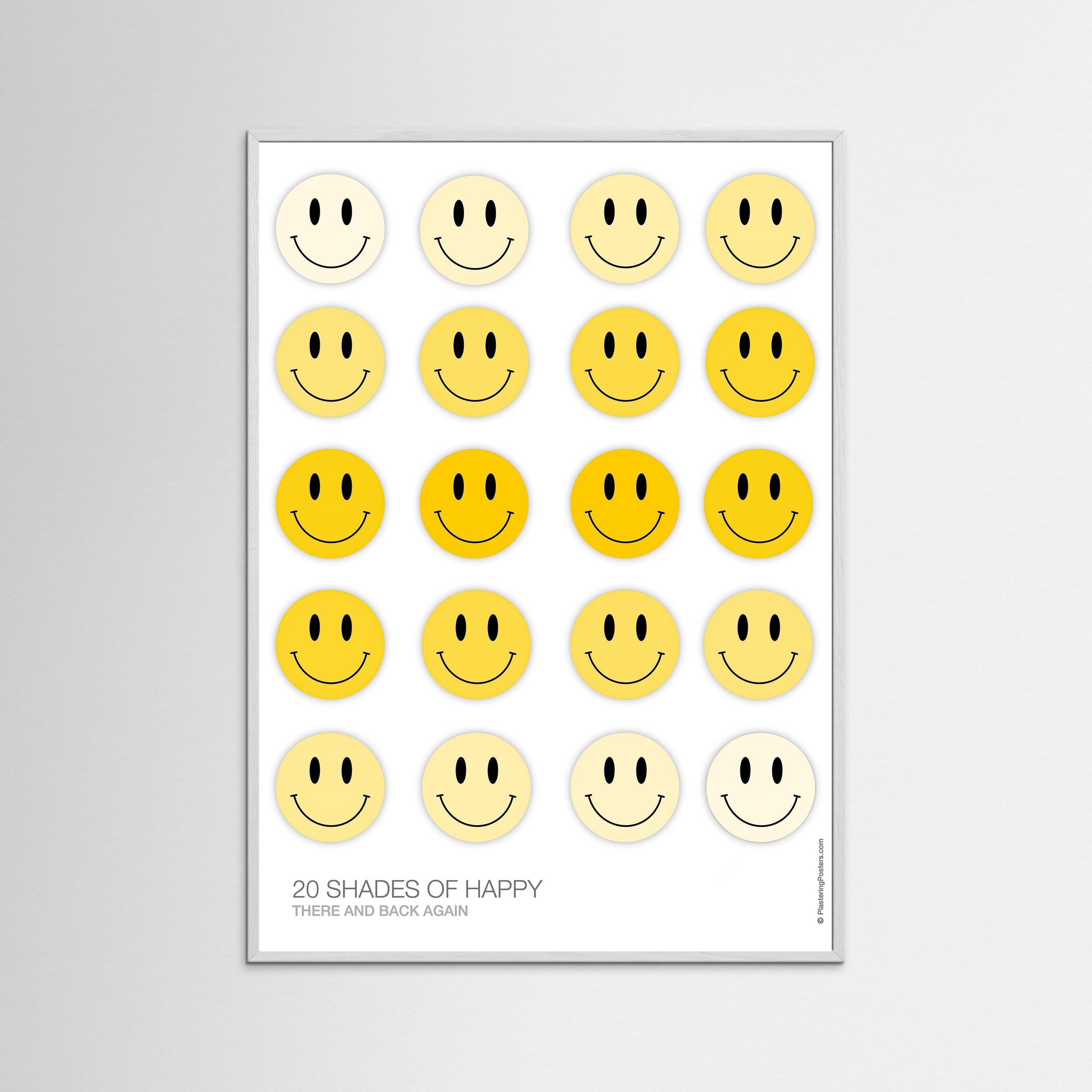 20 SHADES OF HAPPY – There and Back Again | PlasteringPosters.com | Fine Art Printed Poster