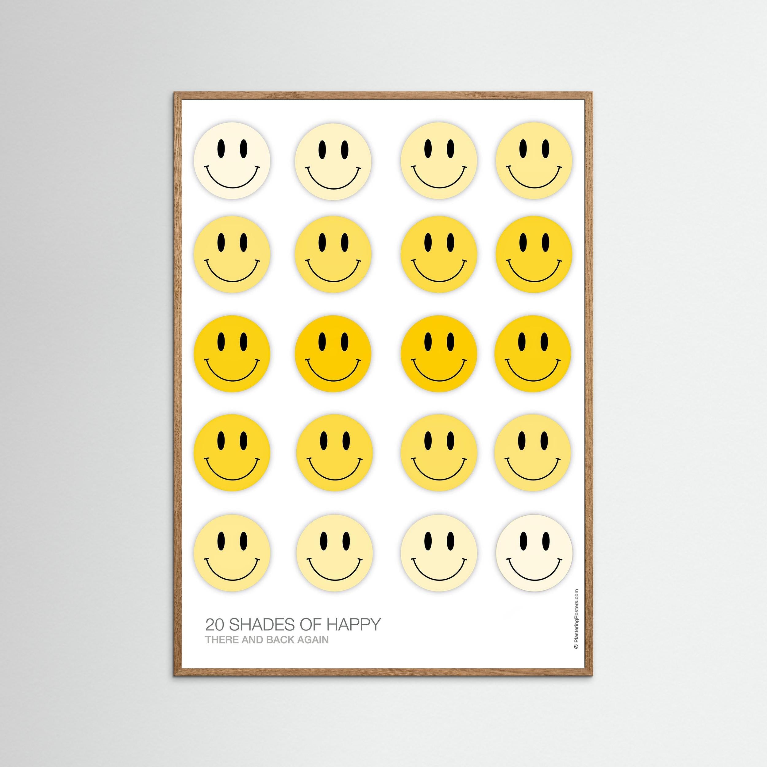 20 SHADES OF HAPPY – There and Back Again | PlasteringPosters.com | Fine Art Printed Poster
