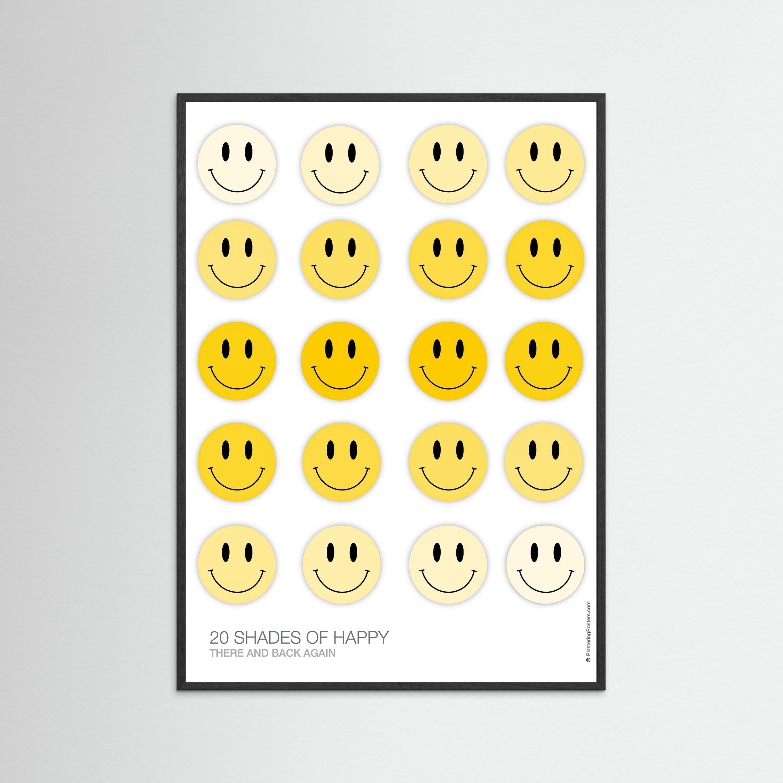 20 SHADES OF HAPPY – There and Back Again | PlasteringPosters.com | Fine Art Printed Poster
