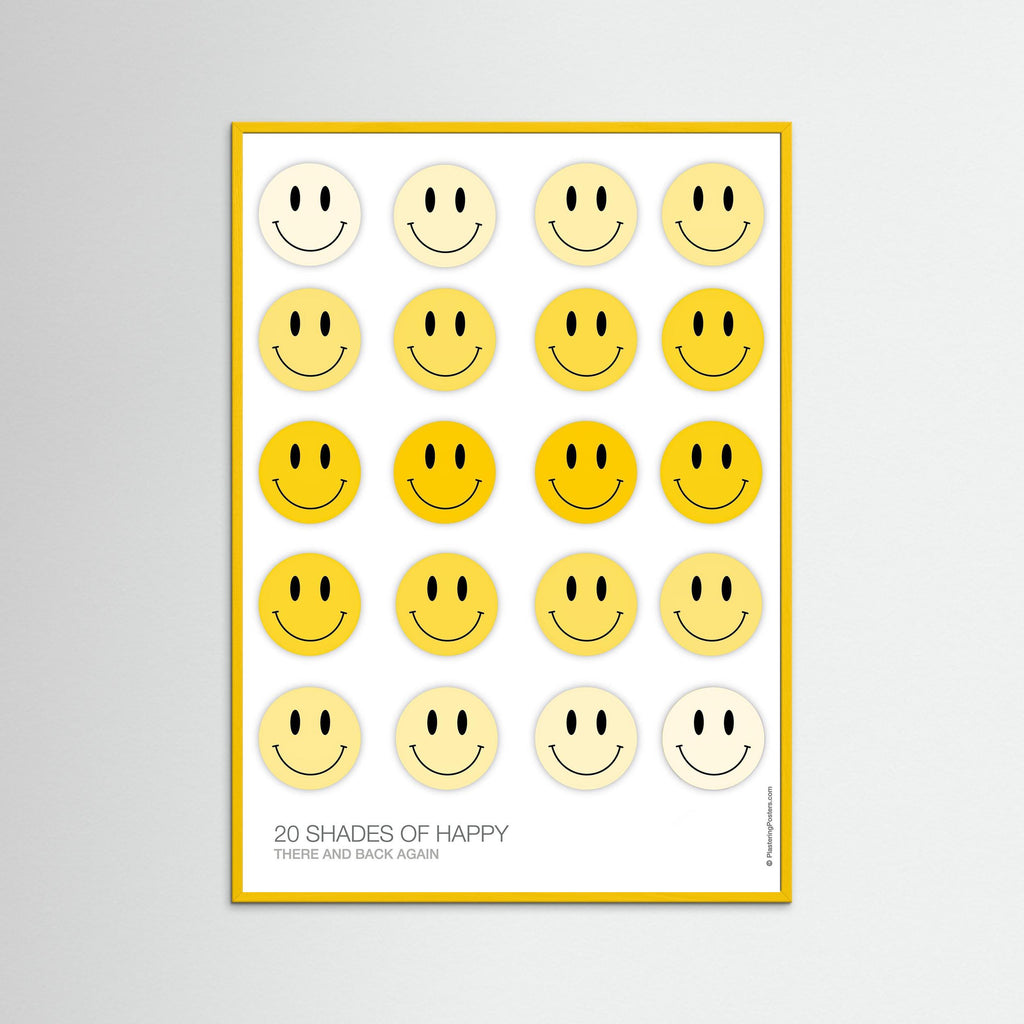 20 SHADES OF HAPPY – There and Back Again | PlasteringPosters.com | Fine Art Printed Poster