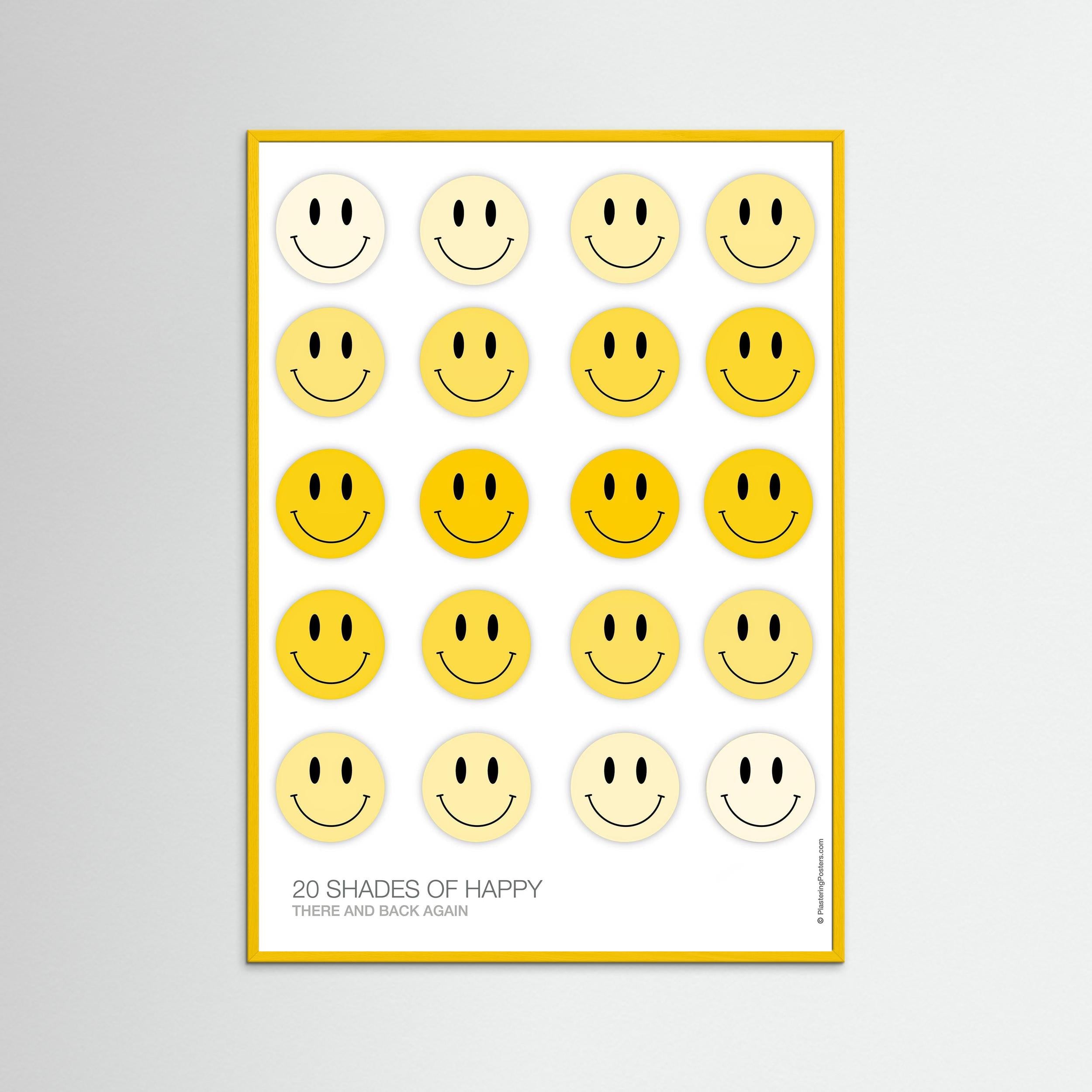 20 SHADES OF HAPPY – There and Back Again | PlasteringPosters.com | Fine Art Printed Poster