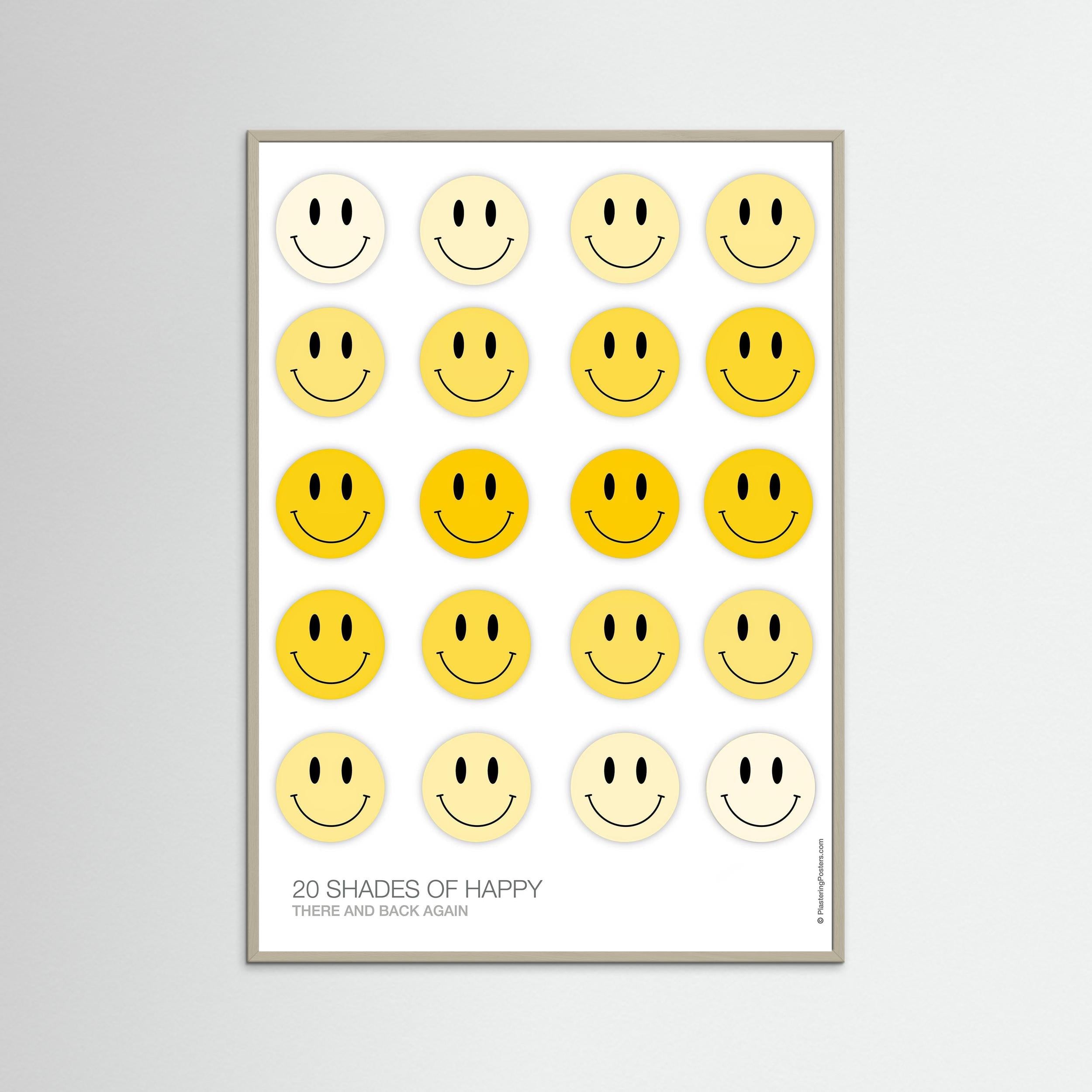 20 SHADES OF HAPPY – There and Back Again | PlasteringPosters.com | Fine Art Printed Poster