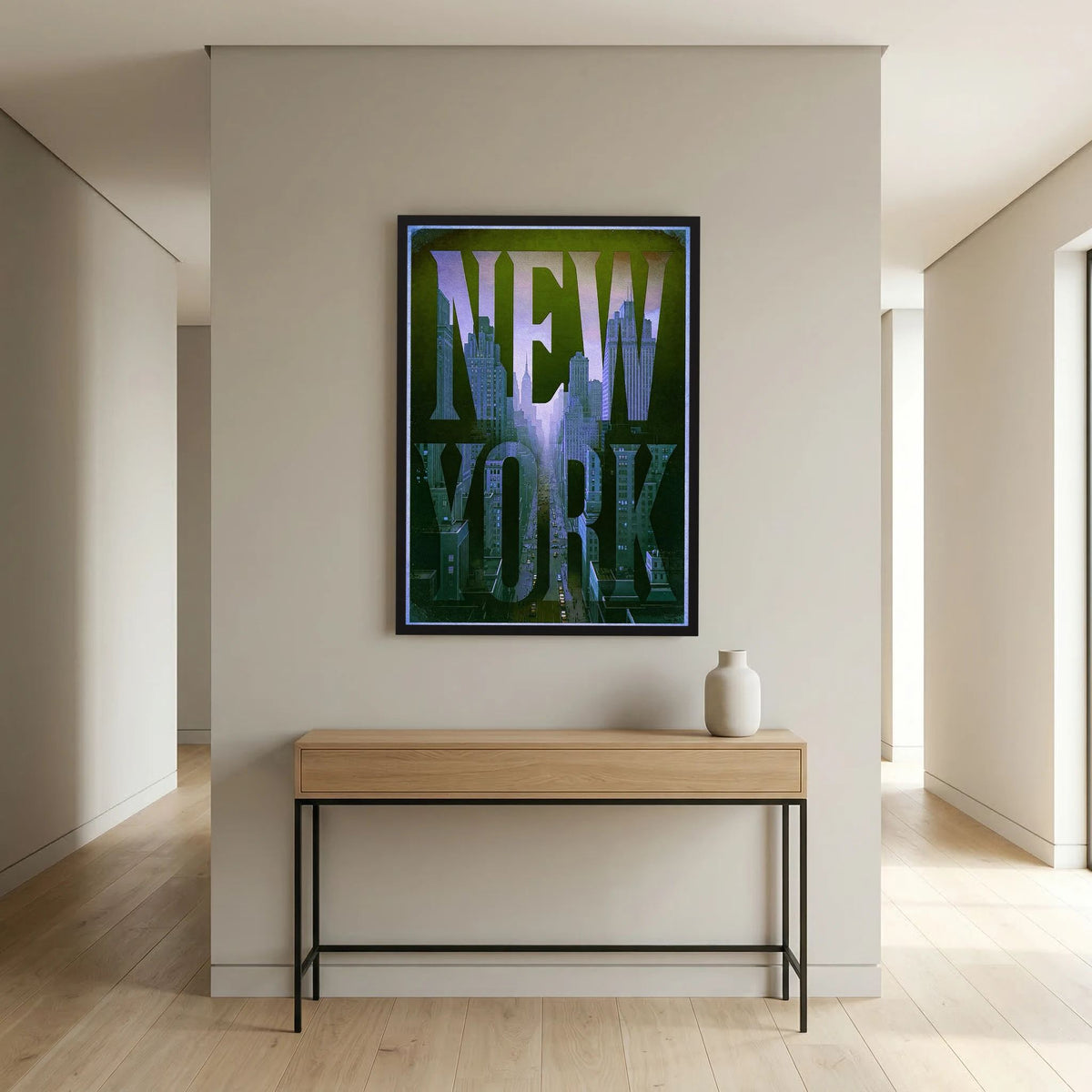 NEW YORK 1 Blue | PlasteringPosters.com | Fine Art Printed Posters