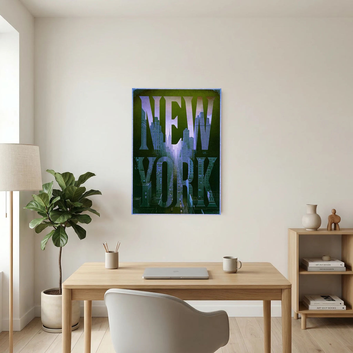 NEW YORK 1 Blue | PlasteringPosters.com | Fine Art Printed Posters