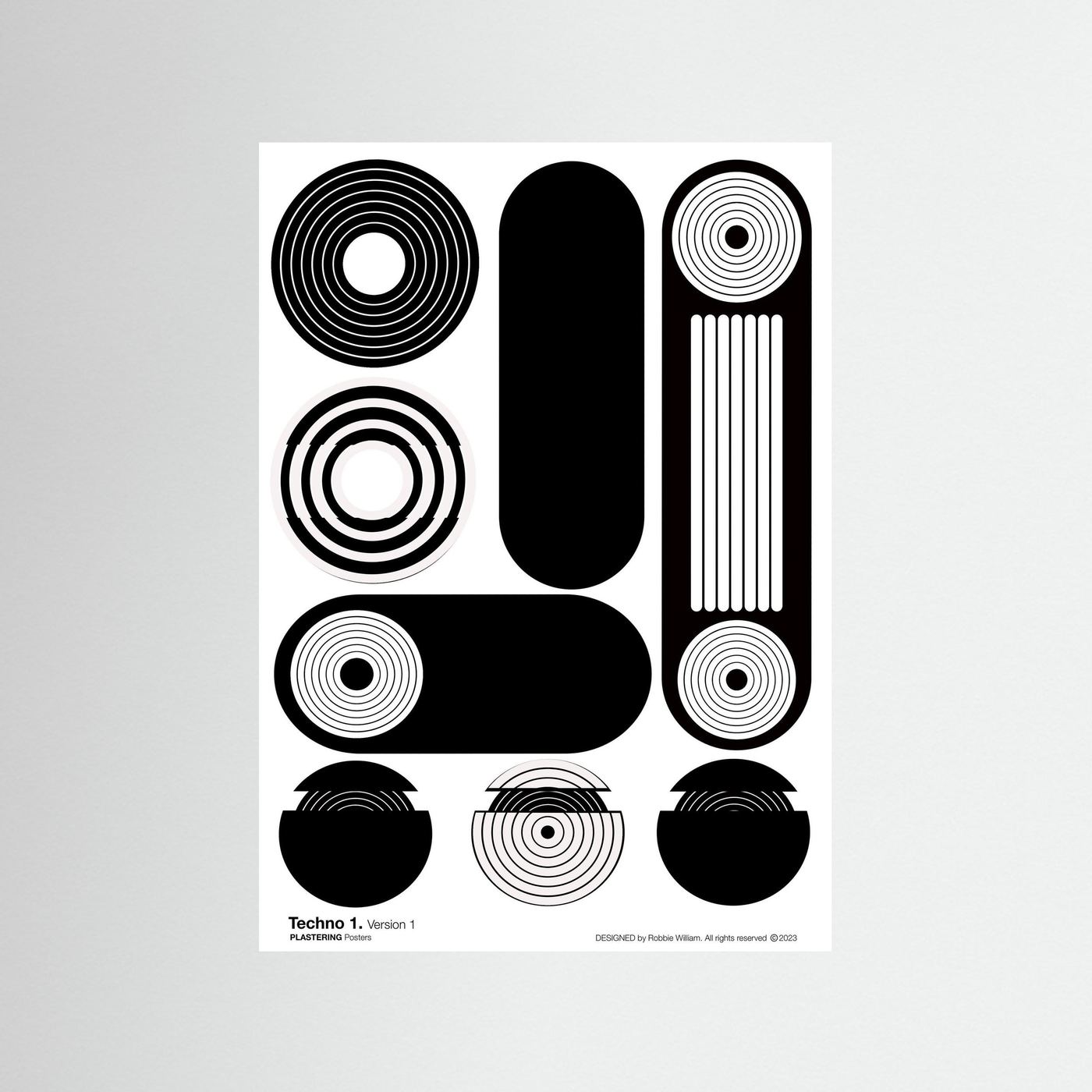 BAUHAUS 1919-1933 Techno 1 V1 - PlasteringPosters.com | Fine Art Printed Posters