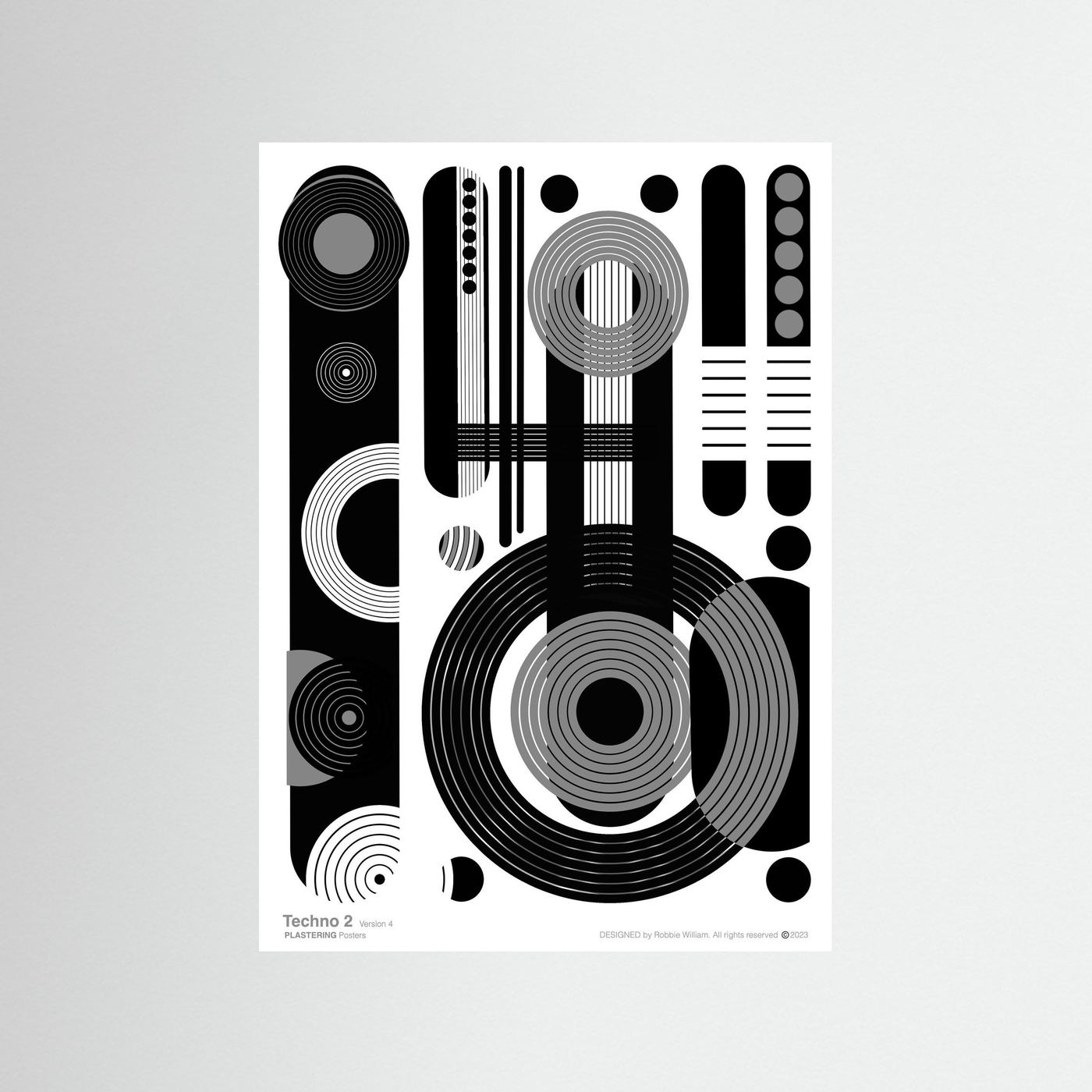 BAUHAUS 1919-1933 Techno 2 V4 - PlasteringPosters.com | Fine Art Printed Posters