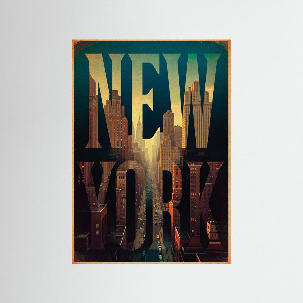 NEW YORK - Fine Art Printed Posters | PlasteringPosters.com